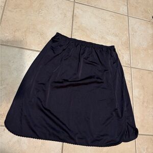 Vanity Fair Classic Black A-Line Skirt